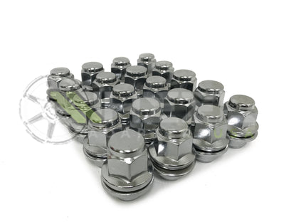 24 Toyota OEM Mag Lug Nuts Set Fits All 6 Lug Mag Wheels / Rims 6x5.5 Or 6x139.7 Tacoma, 4Runner, FJ Cruiser, Tundra, Wheel Lugs