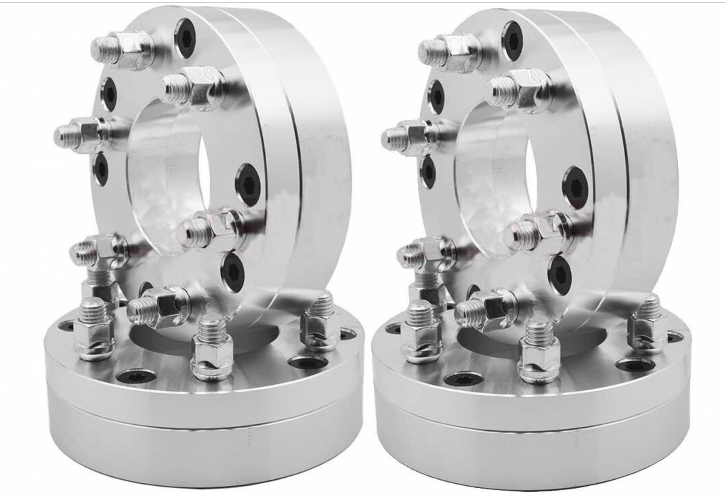 Hub Centric Wheel Adapters 5x5 TO 6x135 | Use 6 lug Wheels On 5 Lug Truck | 2" Inch Thick 14x1.5 Studs