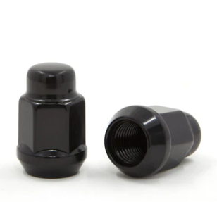 Bulge Acorn Lug Nut 7/16-20 Black 3/4" Hex