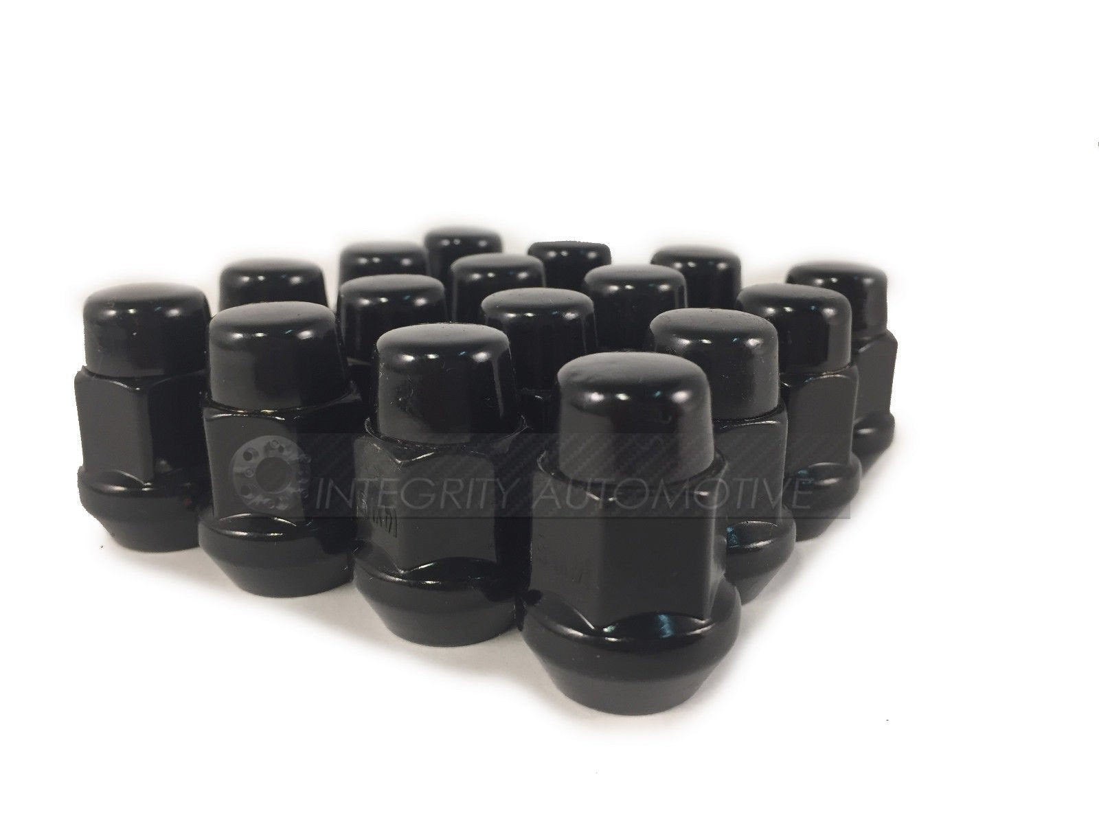 20 BLACK LUG NUTS 14X1.5 | DODGE MAGNUM CHARGER | CHEVY CAMARO 08+ CTS WHEEL NUT - Wheel Adapters USA - 2