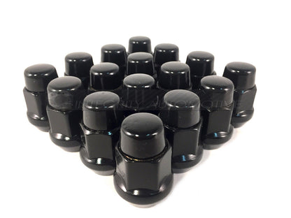 20 BLACK LUG NUTS 14X1.5 | DODGE MAGNUM CHARGER | CHEVY CAMARO 08+ CTS WHEEL NUT - Wheel Adapters USA - 1