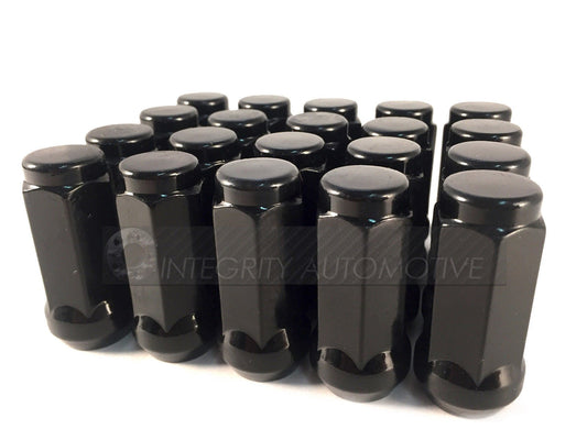 32 BLACK TRUCK LUG NUTS | 14X1.5 | 8X6.5 | CHEVY GMC | SILVERADO HUMMER | 8X6.5 - Wheel Adapters USA - 1