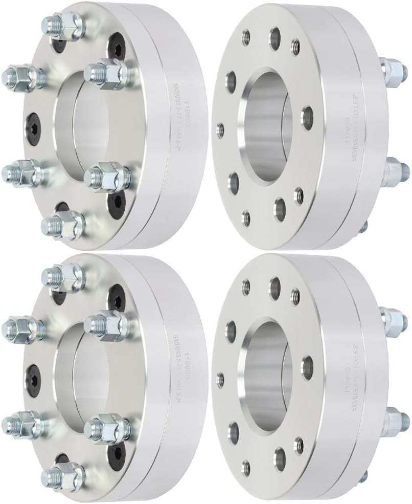 4 WHEEL ADAPTERS 5x5.5 TO 6x135 | USE 6 LUG WHEELS ON 5 LUG CAR | 2" INCH THICK | 1/2x20