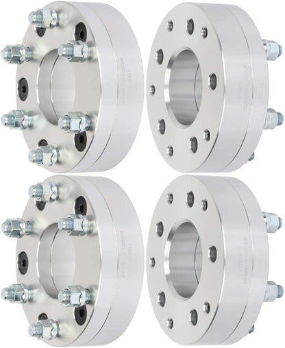 4 WHEEL ADAPTERS 5x5.5 TO 6x135 | USE 6 LUG WHEELS ON 5 LUG CAR | 2" INCH THICK | 1/2x20