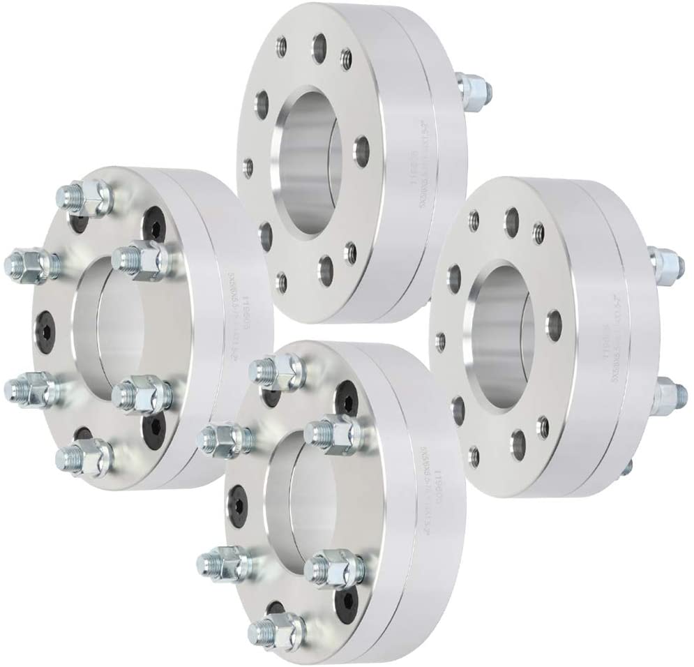 4 WHEEL ADAPTERS 5x5.5 TO 6x135 | USE 6 LUG WHEELS ON 5 LUG CAR | 2" INCH THICK | 1/2x20