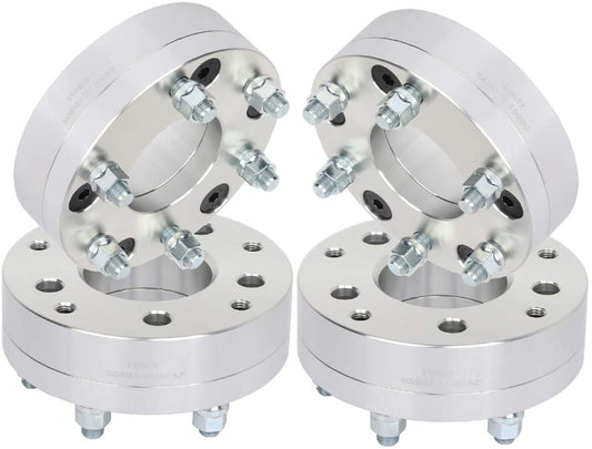 4 WHEEL ADAPTERS 5x5.5 TO 6x135 | USE 6 LUG WHEELS ON 5 LUG CAR | 2" INCH THICK | 14x2