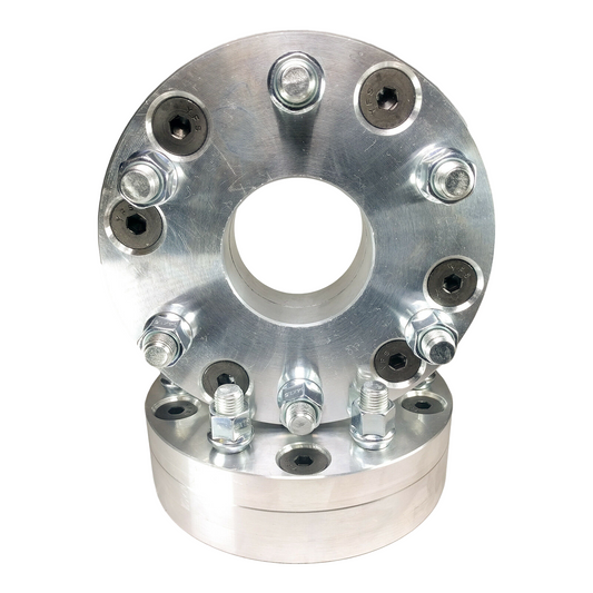 2 WHEEL ADAPTERS 5x5.5 TO 6x135 | USE 6 LUG WHEELS ON 5 LUG CAR | 2" INCH THICK | 1/2X20 STUDS