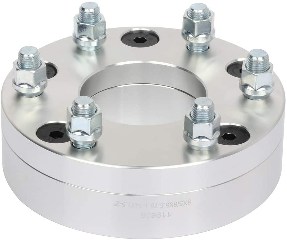 2 ADAPTADORES DE RUEDA 5x5,5 A 6x135 | UTILICE RUEDAS DE 6 LUG EN UN COCHE DE 5 LUG | 2" PULGADAS DE GROSOR | PERNOS DE 1/2X20