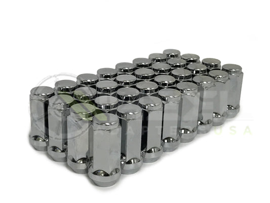 32X DODGE RAM TRUCK CHROME LUG NUTS | 9/16 THREAD 1.9" TALL | FITS ALL 1994-2011 2500 3500 RAM